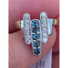 Natural Alexandrite & Diamond Platinum Ring