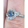 1.05 Ct Cats Eye Alexandrite & Natural Diamond Ring In Platinum