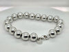 Tiffany & co 10mm beaded sterling silver bracelet 8in