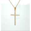 Natural Diamond Cross 0.32 Ctw In Your Choice of 14Kt Yellow or White Gold