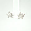 2/3 Ctw LAB Diamond Star Stud Earrings In Your Choice of 14kt Yellow or White Gold