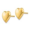 14kt Heart Post Earrings