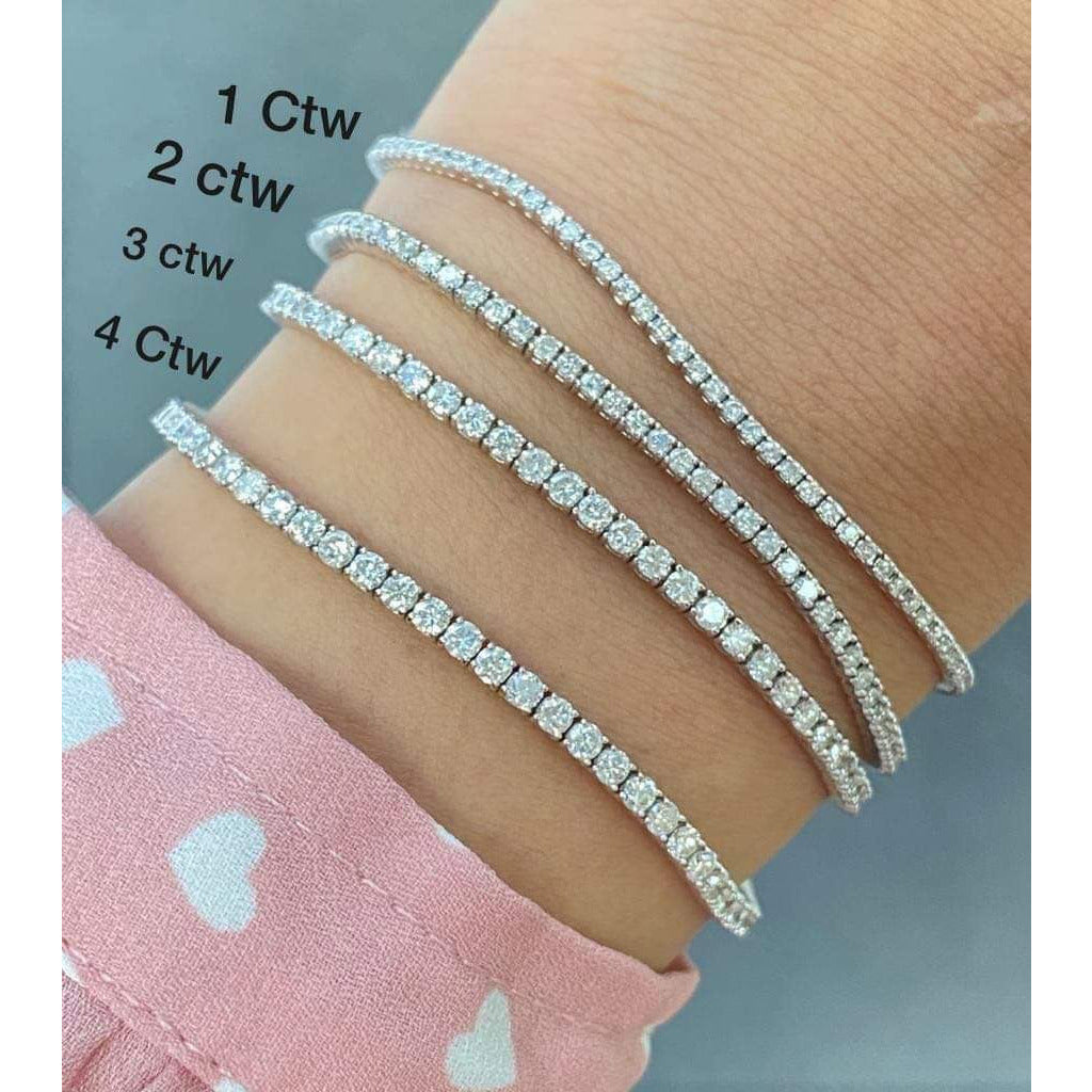 Diamond Tennis Bracelet In 14Kt White or Yellow Gold Bryant Gem