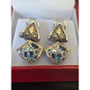 John Hardy Lava 18Kt White Gold & Sterling Silver Gemstone Earrings