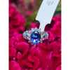 Natural GIA Certified Color Change No Heat 2.42 Ct Sapphire & .70 Ctw Platinum Ring