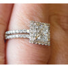 NEW Vera Wang 2 Ctw LAB Diamond Ring in 14Kt White Gold