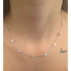 3.11 Ctw LAB Diamond "Diamonds By The Yard" 18in Necklace In 14Kt White Gold