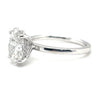 14k White Gold and 2.08 Ctw Lab Diamond Ring