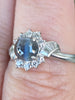 1.05 Ct Cats Eye Alexandrite & Natural Diamond Ring In Platinum