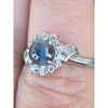 1.05 Ct Cats Eye Alexandrite & Natural Diamond Ring In Platinum