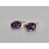 2ct amethyst earring in 14kt yellow gold