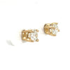 Classic 1/2 CTW Diamond Stud Earrings in Your Choice of Yellow or White 14kt Gold