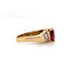 2 ctw Pink Tourmaline Ring with Diamond Accents in 14kt Gold