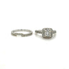 Estate Diamond Ring 1 ctw 14kt White Gold Set