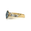 Estate 1.10 Ct Sapphire & 1/3 ctw Diamond 14kt gold ring