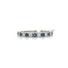 Diamond & Sapphire 14kt Gold Band Yellow or White gold