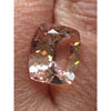7.75ct cushion cut 14x12mm natural morganite