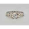 Estate 3/4 Ctw Natural Diamond Ring In Two Tone 14Kt Gold