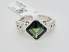 3.75ct tourmaline & .50ctw natural diamond platinum ring