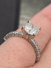 1.54ct G vvs2 natural GIA certified diamond ring in 14kt white gold