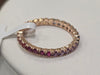 18kt rose gold 1.6ctw rainbow sapphire ring