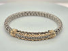 Vahan bracelet 14kt gold, sterling silver & diamond size 7