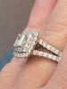 1.5ctw lab diamond ring in 14kt white gold with IGI copy