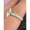 2.5ctw Marquis LAB diamond ring 14kt gold