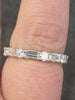 1.5ctw LAB diamond half eternity band in 14kt gold