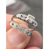 Vintage .20ctw natural diamond ring set in 14kt white gold