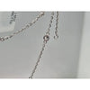 1ctw LAB diamond 14kt white gold LAB Diamonds by the yard 16-18in necklace