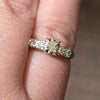 .45ctw natural diamond estate ring in 14kt white gold size 8