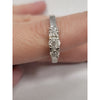 1ctw 3 Stone Natural Diamond Ring In Platinum