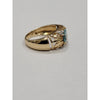 3ct Zicron & Diamond 14kt Gold Ring