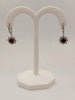 2ctw Natural Ruby & 1.5ctw Diamond Earrings In 14kt White Gold