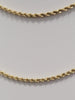 14kt Gold Rope Chain 30in Long Weighing 15.35g Measuring 2.4mm Wide