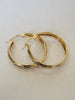 14kt Gold Hoop Earrings Measuring 20mm X 5mm weighing 4.4g