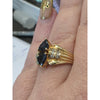 1.5ctw Natural Sapphire Ring With .15 Accents Diamonds In 14kt Gold Size 8.5