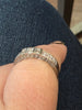 Natural .75ctw Diamond (VS) Band In Platinum Weighing 5.6g Size 6.75