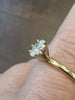 Natural Oval .60ctw Diamond (VS2/G) In 14kt Gold Size 8.5