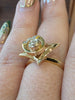 Spinner Ring In 14kt Gold 6.31g With .4ctw  Diamond Accents  Size 8.75