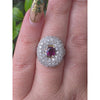 Beautiful Natural 1.18ctw GIA Certified Ruby Ring Set In Heavy 11.84g Gold With 1ctw Diamond Accents Size 6.75