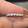 1/5ctw natural diamond band in 18kt white gold