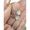2/3 Natural Diamond (SI1-2/G-H) Leaverback Earrings In 14kt White Gold