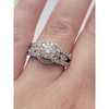 Natural 1ctw Diamond (SI2) Ring In 14kt White Gold Weighing 6.32g Size 8