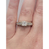 Princess Cut Natural Diamond (SI1/F) Ring .75ctw Center Stone & 1.29ctw Accent Diamonds Weighing 6.09g Size 6.75