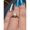 Vintage Pearl 7.7mm Ring In 14kt Gold