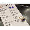 Natural 5.36ctw Unheated Color Change Sapphire In 18kt Gold With .70ctw In Accent Diamonds