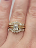 .91ctw Emerald Cut Natural Diamond SI1/G With .5ctw Diamond Accents On Enhancer In14kt Gold Ring