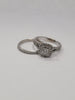 Celebration Ideal Cut Diamond Set .26ctw Center Diamond With .69ctw Accents Diamonds In 14kt White Gold Weighing 5.67g